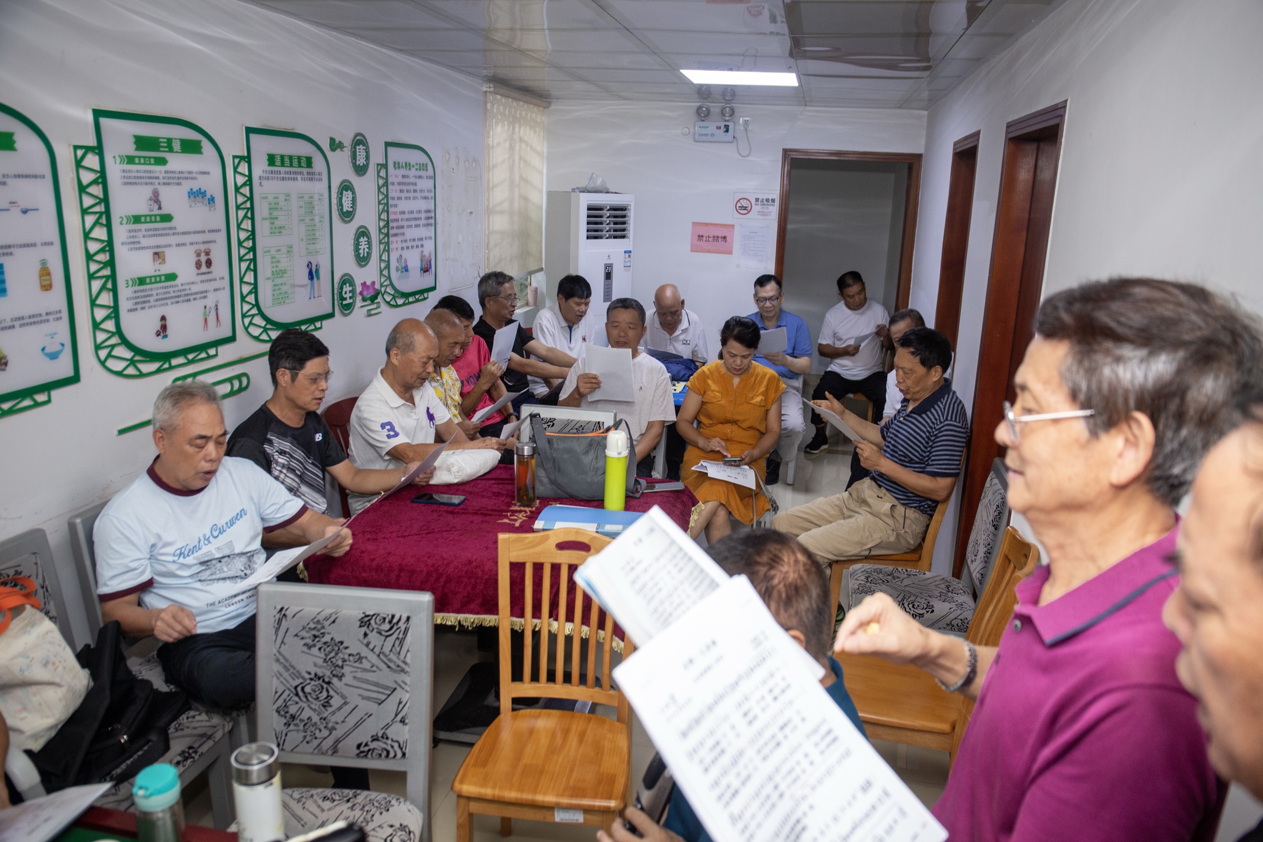 深圳市福田区福新社区合唱团排练（Hesedion伴奏）